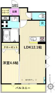 ココレジデンス【1階】の間取り