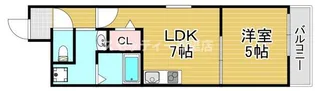 フジパレス北加賀屋V番館【1階】の間取り