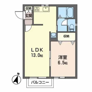 シャーメゾン福室【2階】の間取り