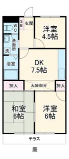 グリーンパーク湘南【1階】の間取り
