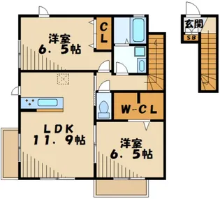 リヴェール宮崎台【1階】の間取り
