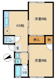 アーバンコーポラス【1階】の間取り