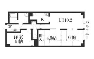 シャルマンコーポ野洲II【2階】の間取り
