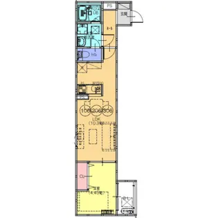 F+style高見の里2号館【1階】の間取り