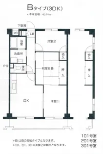 ラフィーネ港北II【3階】の間取り
