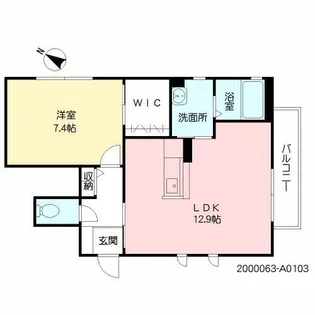 カーサ・チェレステ A棟【1階】の間取り