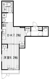 LA GLYCINE【1階】の間取り