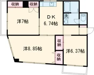 田崎コーポ【4階】の間取り