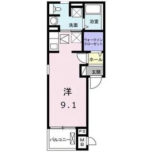 ガーデン双葉 B【3階】の間取り