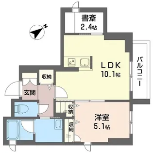 アポロズーム【2階】の間取り