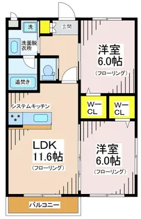 プランドール【3階】の間取り