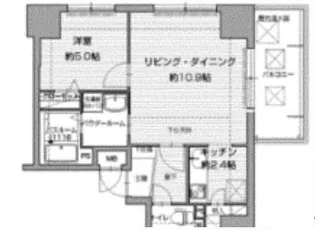 アクタス渡辺通パークシティ【6階】の間取り