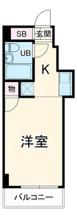 スカイコート横浜平沼【2階】の間取り