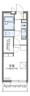 レオパレスプレンソレイユ【2階】の間取り