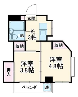 フジハイツ【3階】の間取り