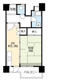 UR醍醐石田【3階】の間取り