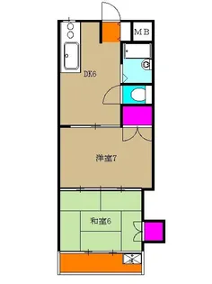 シルクマンション【3階】の間取り