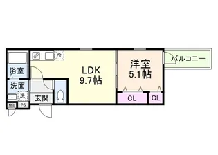 CHARME PARKSIDE I【3階】の間取り