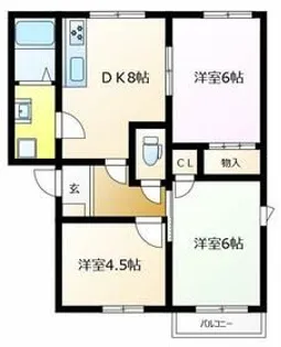 ユトリロ一色町【1階】の間取り