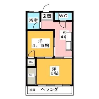 天野ビル【4階】の間取り