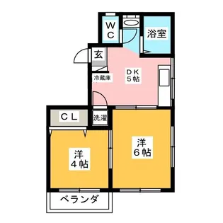 シャルマン三ツ境【3階】の間取り