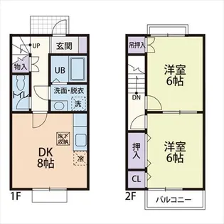 RAPPORT B【2階】の間取り