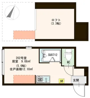 ハーモニーテラスK赤羽【2階】の間取り