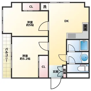 バロンハイツ東十条【6階】の間取り