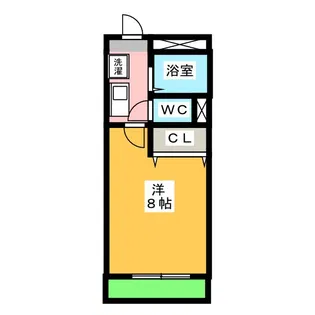 パレス名四十一屋I【1階】の間取り