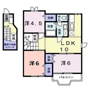 シェルマン【2階】の間取り