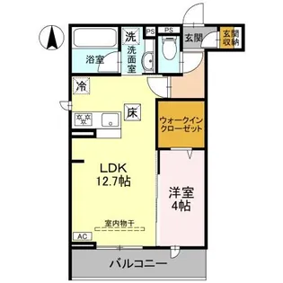 D-Gran 江木町【1階】の間取り