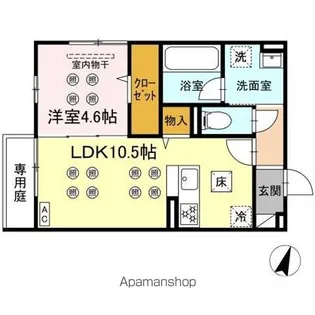 TORISIA STAGE 小郡駅南【1階】の間取り