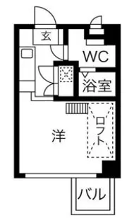トライアングル旗の台【4階】の間取り
