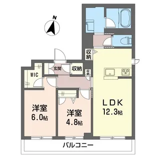 グランドリーフ【2階】の間取り