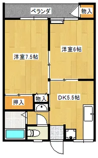アーバンハイム今泉【2階】の間取り