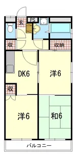 竹田ビル【3階】の間取り