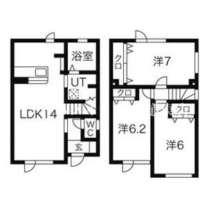 レーヴ・フレB棟【1階】の間取り