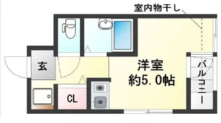 パレ・ドゥグレース西灘【3階】の間取り