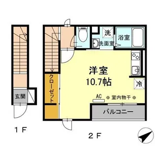 ソレイユ常盤台【2階】の間取り