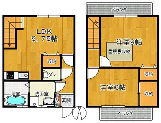 東京都府中市四谷6【一戸建】の間取り