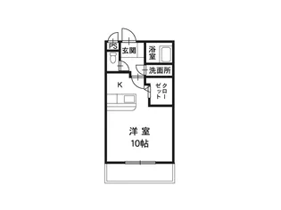 リバーサイド楓【1階】の間取り