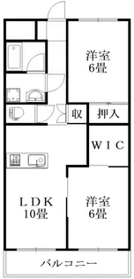 寒香梅ハイツ【3階】の間取り