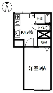 サンライフトングウ A棟【2階】の間取り