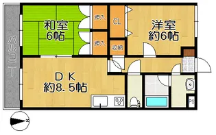 メルベイユ柳生【3階】の間取り