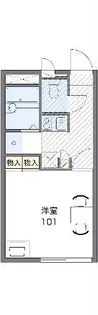 レオパレス愛【2階】の間取り