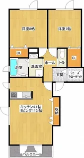 カーサフェリーチェハナミズキ【2階】の間取り