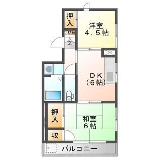 ヤマハハイツ白子III【3階】の間取り