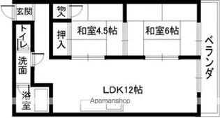 嶋ビル【4階】の間取り