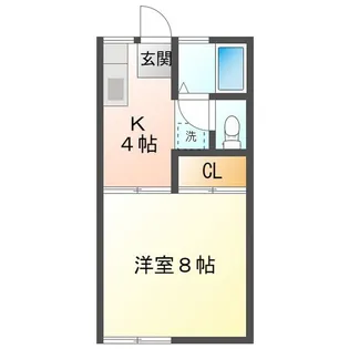 ハイム江戸橋【1階】の間取り