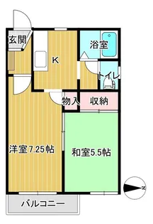 コーポ四日町【1階】の間取り